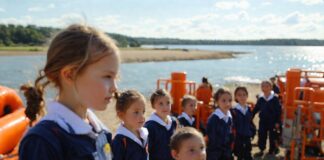В Евпатории школьников учили правилам безопасности у воды в игровой форме В Евпатории школьников учили правилам безопасности у воды в игровой форме